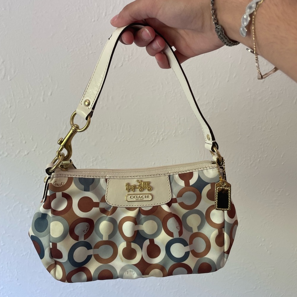 real vintage coach baguette bag